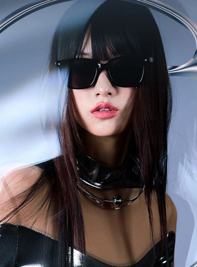 太阳镜川久保玲防眩光简单大方框