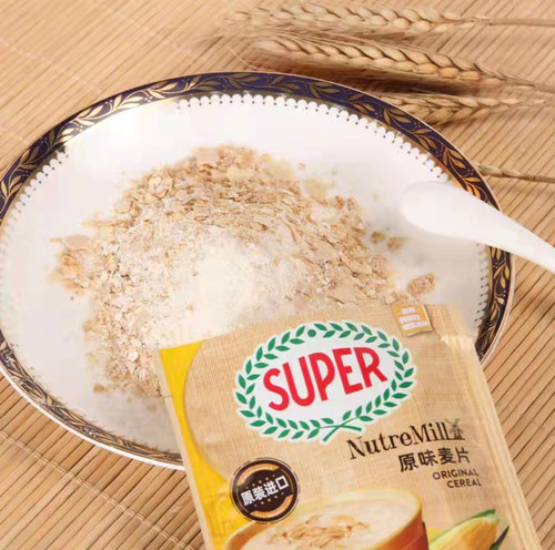 马来西亚进口SUPER超级牌原味麦片即食谷物早餐富含钙质与维生素D - 图0