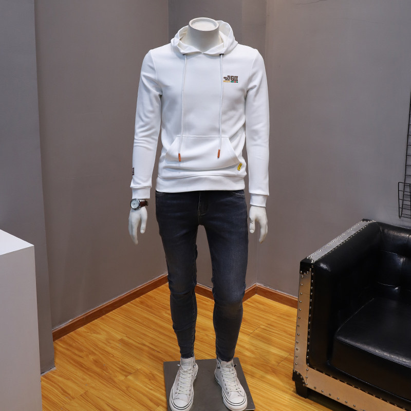 潮牌轻奢高端潮牌男士修身连帽卫衣春秋韩版青年潮流长袖上衣T恤,淘宝优惠券,粉丝福利购,淘宝优惠卷