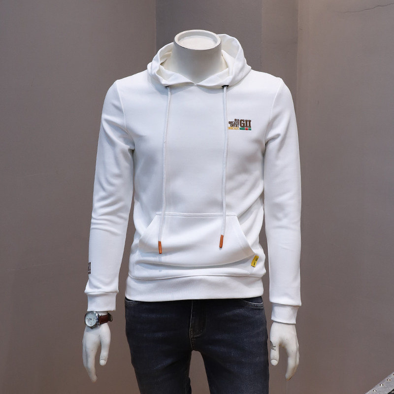 潮牌轻奢高端潮牌男士修身连帽卫衣春秋韩版青年潮流长袖上衣T恤,淘宝优惠券,粉丝福利购,淘宝优惠卷
