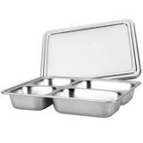 Обеденная тарелка из нержавеющей стали для детей и взрослых для детского сада, ланч-бокс для школьников