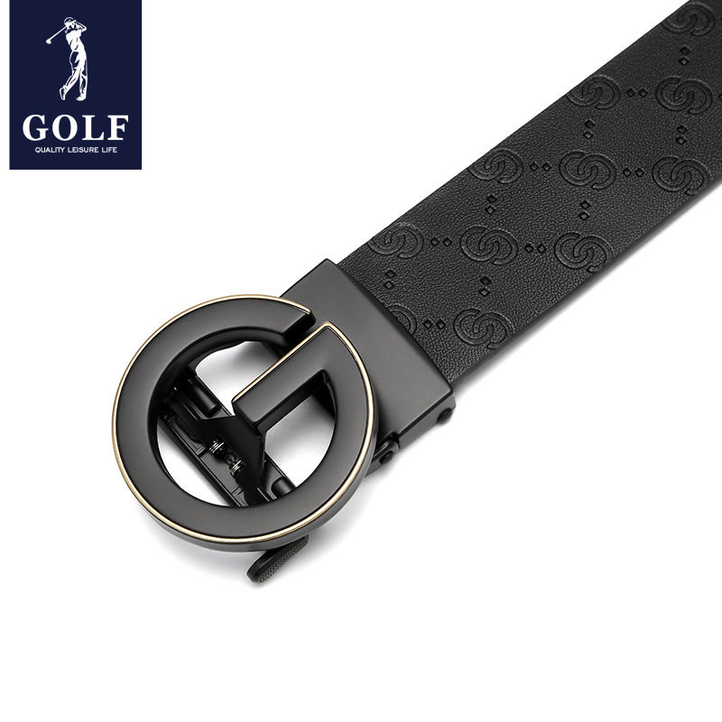 GOLF男士真皮皮带2025新款高档商务自动扣腰带年轻人时尚牛皮裤带,淘宝优惠券,粉丝福利购,淘宝优惠卷