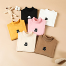 儿童【半高领】时尚卡通保暖打底衫