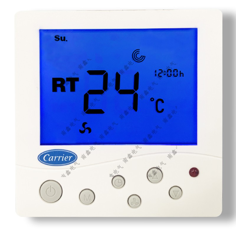 carrier开利中央水空调液晶温控器风机盘管三速开关面板TMS910SA-图3