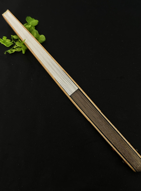 名师张少华大茄头三合青老玉竹扇子镶嵌精工文玩折扇95寸1 16方