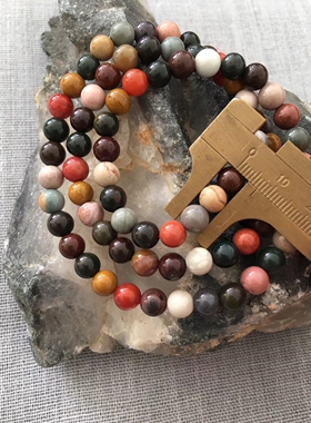 天然保真正品阿拉善玛瑙手串手链女款多层8mm圆珠知性优雅招财纳