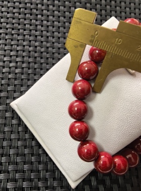 天然保真正品10MM朱砂手链高含量紫金砂圆珠单圈手串本命女款礼物