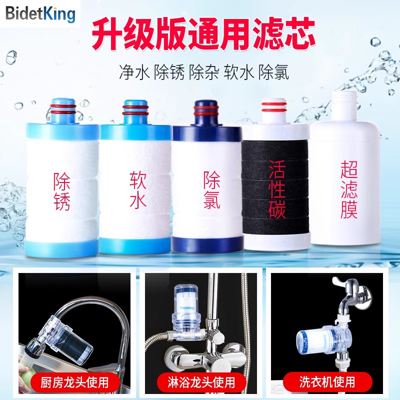 BidetKing净水器滤芯除锈软水阻垢除垢除氯除味除菌过滤水锈家用 - 图2