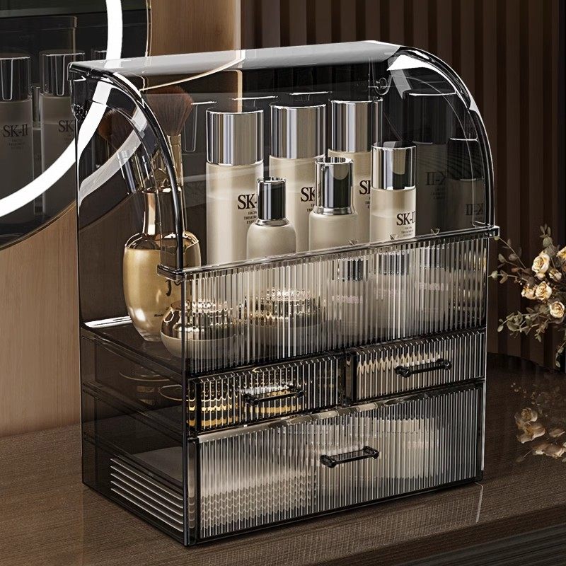 德国品质化妆品收纳盒防尘高级感梳妆台护肤品亚克力大容量置物架,淘宝优惠券,粉丝福利购,淘宝优惠卷