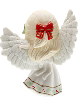 Precious Moments圣诞节圣诞礼物 手捧圣诞花的天使 陶瓷摆件挂饰