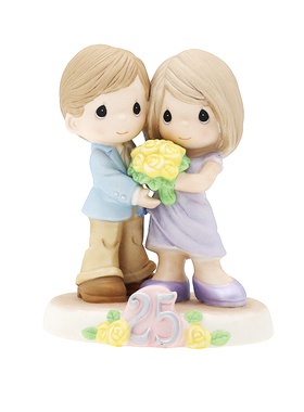 Precious Moments水滴娃娃新婚结婚周年纪念男女陶瓷摆件情侣礼物