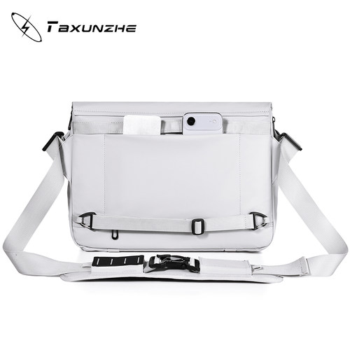 阿波罗2斜挎包男士款单肩背包通勤机能邮差包电脑包16寸14 多功能 - 图2