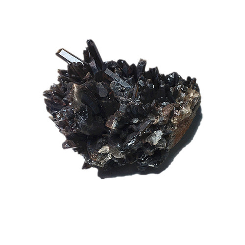 天然黑水晶簇茶晶簇烟晶原原石黑色水晶柱家居客厅办公装饰摆件 - 图3