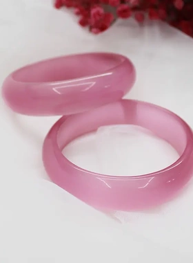 景区热卖绿色猫眼石手镯女款玉器工艺品礼品地摊货源