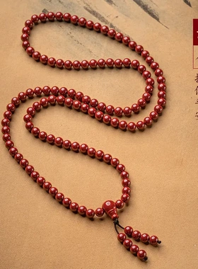 湘西张家界天然原矿朱砂帝王红手串手链红民族风生肖情侣