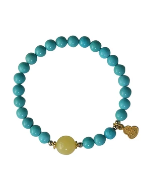 优化绿松石手串冰凉手串冬季春季礼物