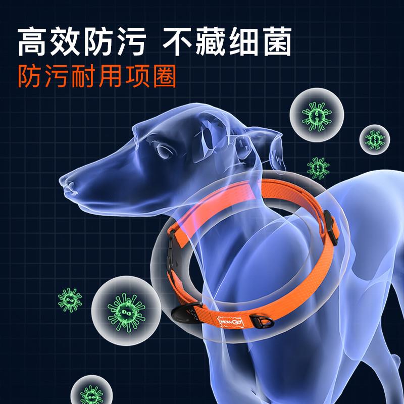 howgo好狗宠物半p链项圈大中小型犬定制脖圈狗牌饰品牵引宠物引绳 - 图1