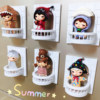 Anmei Blind Box Figure Balcony Display Stand Storage Star Magnetic Refrigerator Sticker 3D Wall Mount European Style Ins Style