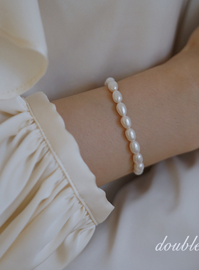 小米ins女生闺蜜包金珍珠手链