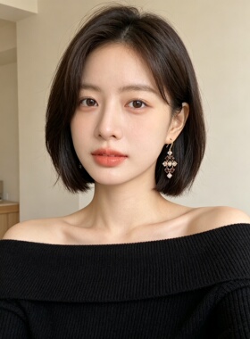 错落排布的圆锆石菱形耳钩耳环女气质精致轻奢高级感秋冬款耳饰