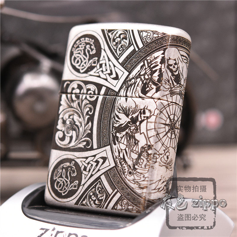 夜色zippo正品  仿古银 雕刻 天启四骑士,淘宝优惠券,粉丝福利购,淘宝优惠卷