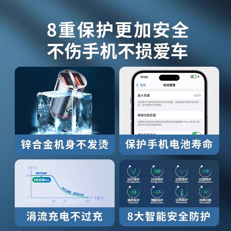 德国车载充电器点烟器超级快充2026新款汽车专用多功能转换插头,淘宝优惠券,粉丝福利购,淘宝优惠卷
