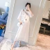 Váy bà bầu mùa hè 2019 mẫu áo dài mùa hè mới thêu tay ngắn tay áo voan dáng rộng - Áo thai sản