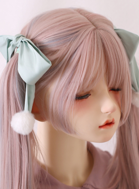 日系双马尾发夹lolita甜美lo边夹