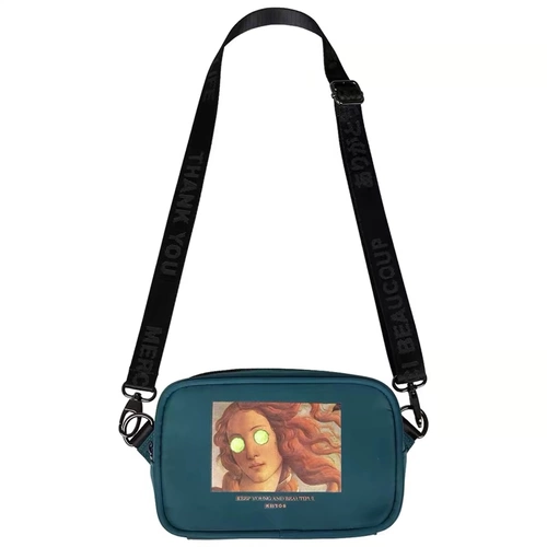 Hai2 Kiitos Творческая личность рисовать тема тема темы Busudi Babble Bag Girls маленькая сумка нейлоновые водонепроницаемые тенденции котла