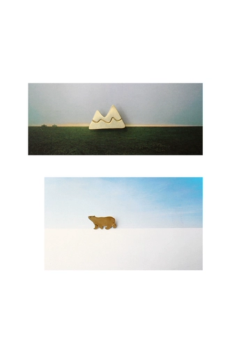U-Pick Original Life Snow Mountain Series Brass Metal Brooch милая литературная пара пары аксессуаров