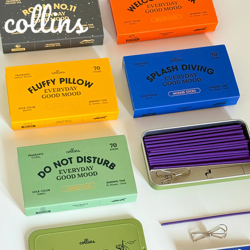 韩国Collins线香礼盒缓解疲劳助眠家用室内持久留言高级情绪香薰,淘宝优惠券,粉丝福利购,淘宝优惠卷
