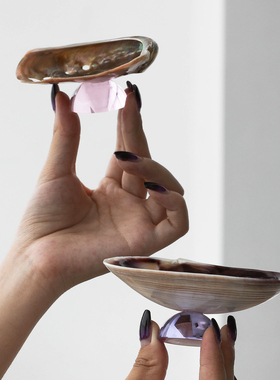 美式珍珠贝壳盘子高级感托