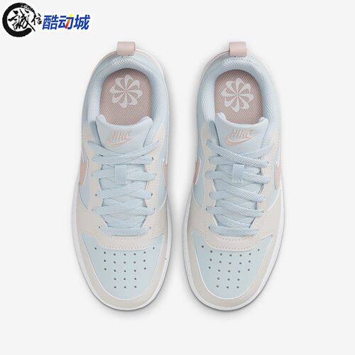 Nike耐克大童鞋2026春新款COURT运动休闲透气百搭板鞋 DV5456-404 - 图0