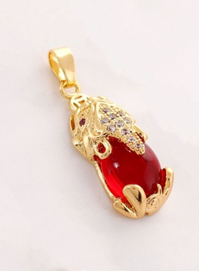 红玉髓貔貅项链短款锁骨链小众时尚百搭网红同款精致到心尖时尚