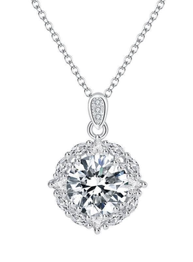 合成立方氧化锆锆超闪鸽蛋锆石项链女款小众水钻锁骨链满天星项链