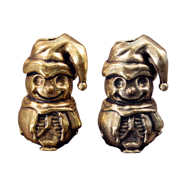 新款黄铜雪人刀坠EDC伞绳坠推牌坠弹弓坠DIY户外编织配饰手电吊坠,淘宝优惠券,粉丝福利购,淘宝优惠卷