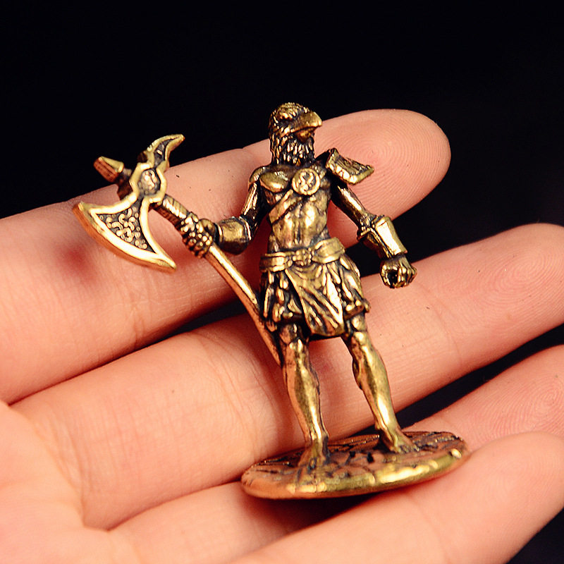 鸟头兵人黄铜实心桌面茶宠摆件创意居家工艺品摆件办公室装饰品,淘宝优惠券,粉丝福利购,淘宝优惠卷