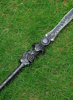 关羽青龙偃月刀吕布方天画戟三国周边玩具刀剑PP塑料武器张辽武器