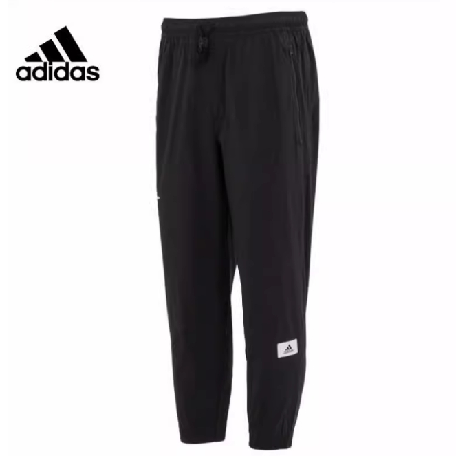 正品Adidas阿迪达斯男裤秋款运动休闲束脚裤透气梭织长裤IP4954