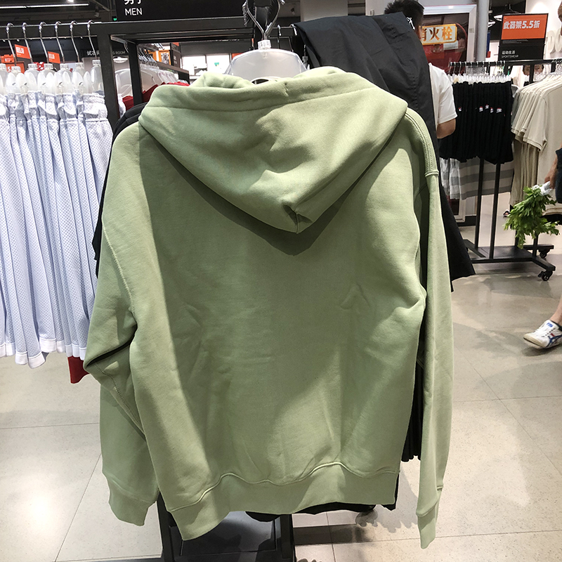 正品Nike/耐克男子连帽外套春秋新款运动加绒休闲拉链夹克 DR0404 - 图0