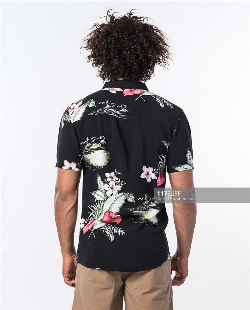 RIP CURL短袖衬衫Oahu Shirt复古夏威夷风格澳洲冲浪品牌 - 图3