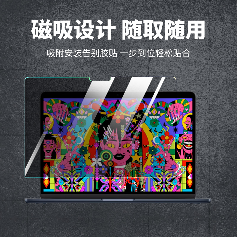 2020款macbook防窥屏幕膜苹果笔记本电脑mac13.3防偷看M1防偷窥贴 - 图3