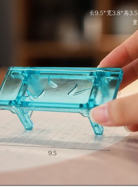 琉璃墨床非遗工艺文房毛笔砚台