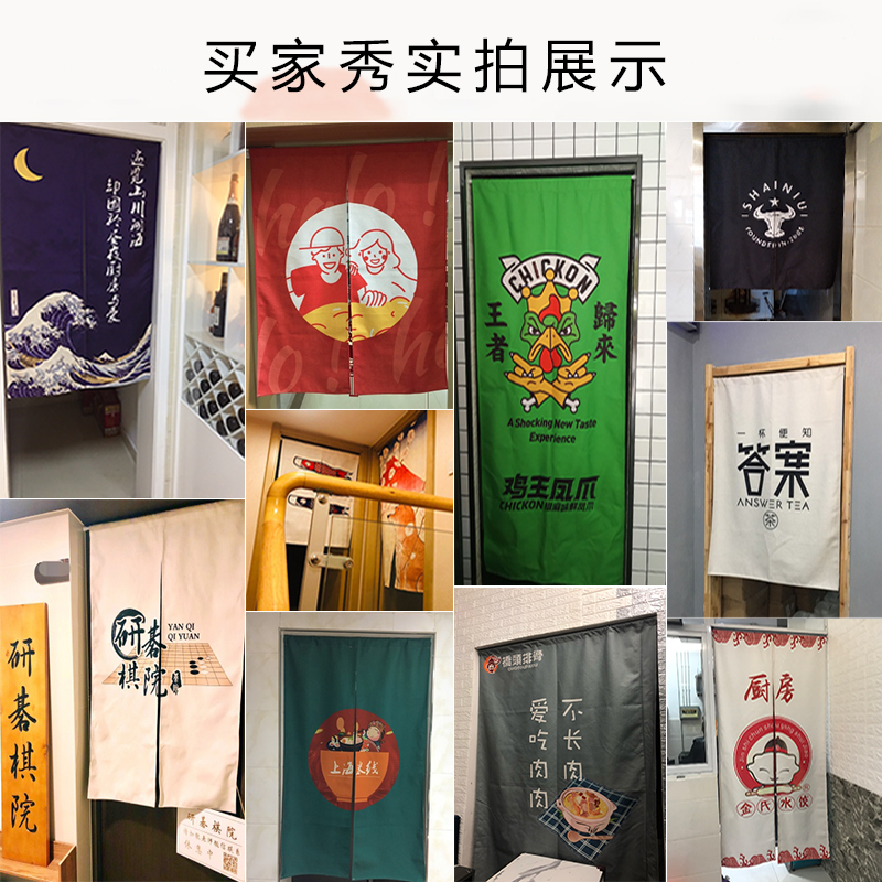 厨房门帘定制商用隔断帘布半帘餐饮饭店后厨隔油烟专用遮挡挂帘子-图0