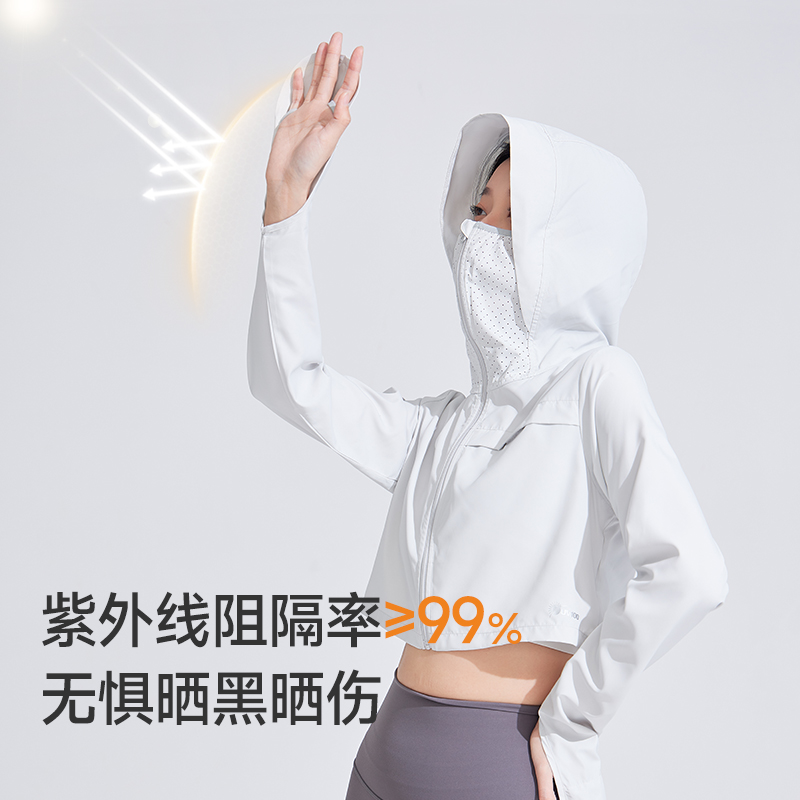 UV100防晒衣女2024新款夏季户外骑行防紫外线冰丝透气防晒服24119-图0