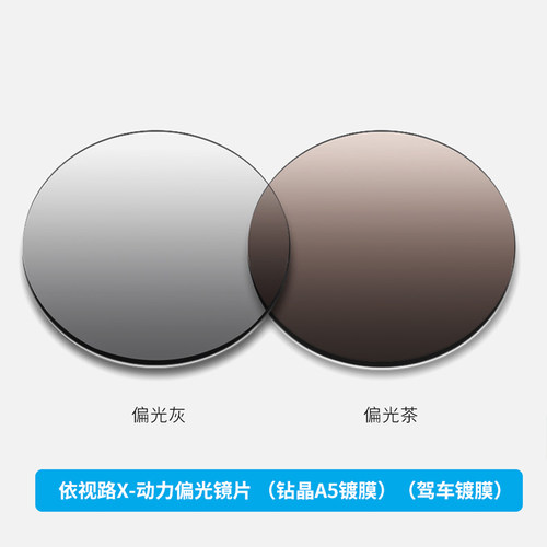 依视路镜片钻晶A5镀膜CRIZAL驾车偏光强光防紫外线墨镜1.67眼镜片 - 图0