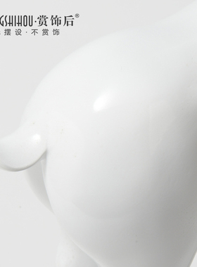 赏饰后鹿摆件花瓶树脂软装饰品