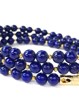 青金石龙头佛牌吊坠链郭德纲同款