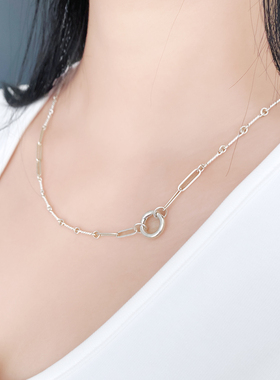 星图925银小众混搭女原创银项链