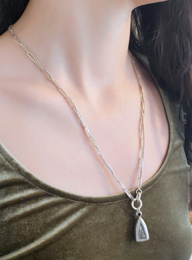 星图925银男女原创编织项链新款